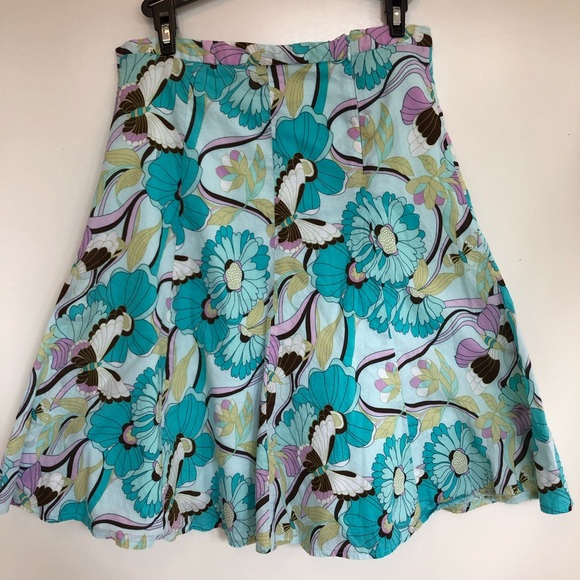 Floral Print knee length skirt size 5 - Picture 5 of 7